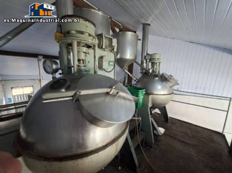 L�nea de producci�n Mecamau para la elaboraci�n de dulces cremosos y pastosos, mermeladas, caramelos duros y blandos.