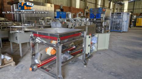 Silo de transferencia con transportador de tornillo de acero inoxidable Maqinox