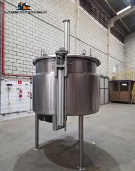 Reactor/agitador de tanque mezclador con camisa de acero inoxidable KROMA de 1800 litros