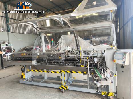 Encartonadora vertical Fabrima Vertopac VP 120 con insertador de prospectos