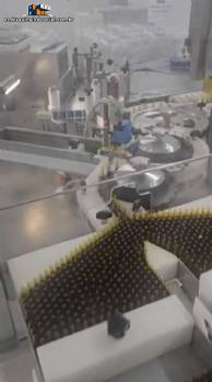 Labeling machine for injectable drop vials 24,000 vials per hour Bausch year 2026