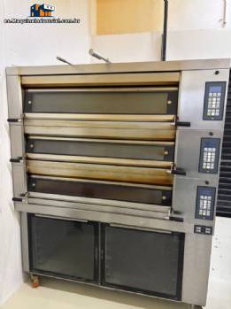 Horno de tres c�maras con sistema de vapor, 12 bandejas para hornear (60 cm x 70 cm) Ramanhos