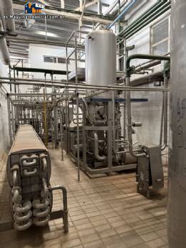 Sistema de esterilizaci�n as�ptica, pasteurizador tubular con homogeneizador Tetra Pak.