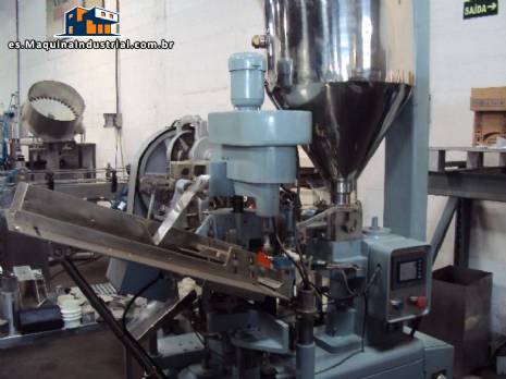 Llenado y cierre autom�tico para tubo de metal cosm�tico Tonazzi