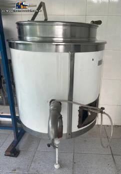 Tanque de coccin con camisa de acero inoxidable de 100 litros