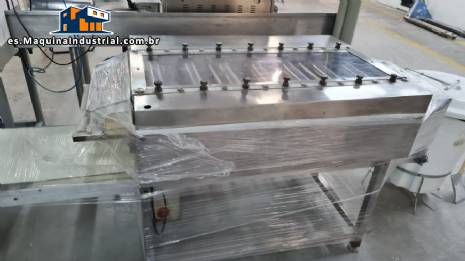 Cilindro de acero inoxidable de 7 rodillos para pasta de lasa�a 7 rodillos Indiana 400 mm