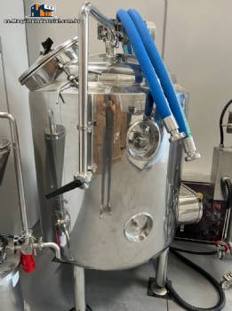 Tanque reactor de mezcla con camisa herm�tica de acero inoxidable de 300 litros