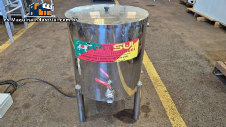 Tanque de almacenamiento con camisa de acero inoxidable y calefacci�n el�ctrica, 70 litros, PR Sul