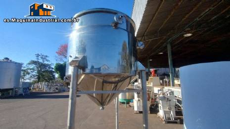 Tanque de mezcla con camisa de acero inoxidable de 2500 litros