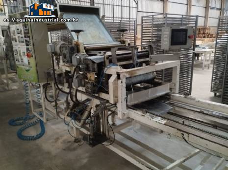 Laminadora, cortadora y plegadora de l�nea continua para pasta larga seca (tagliatelle).