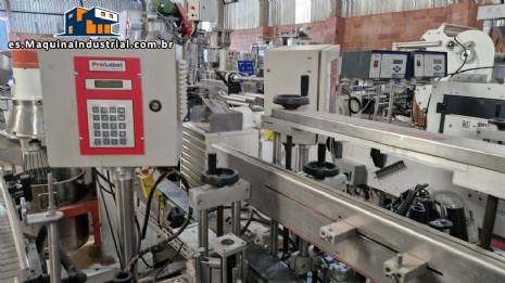 Etiquetadora de doble cabezal Prolabel para botellas planas